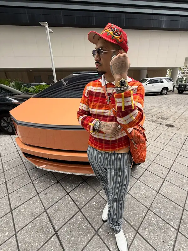 Fenix Flexin outfit in Saint Laurent, Goyard, and Godspeed, 2026