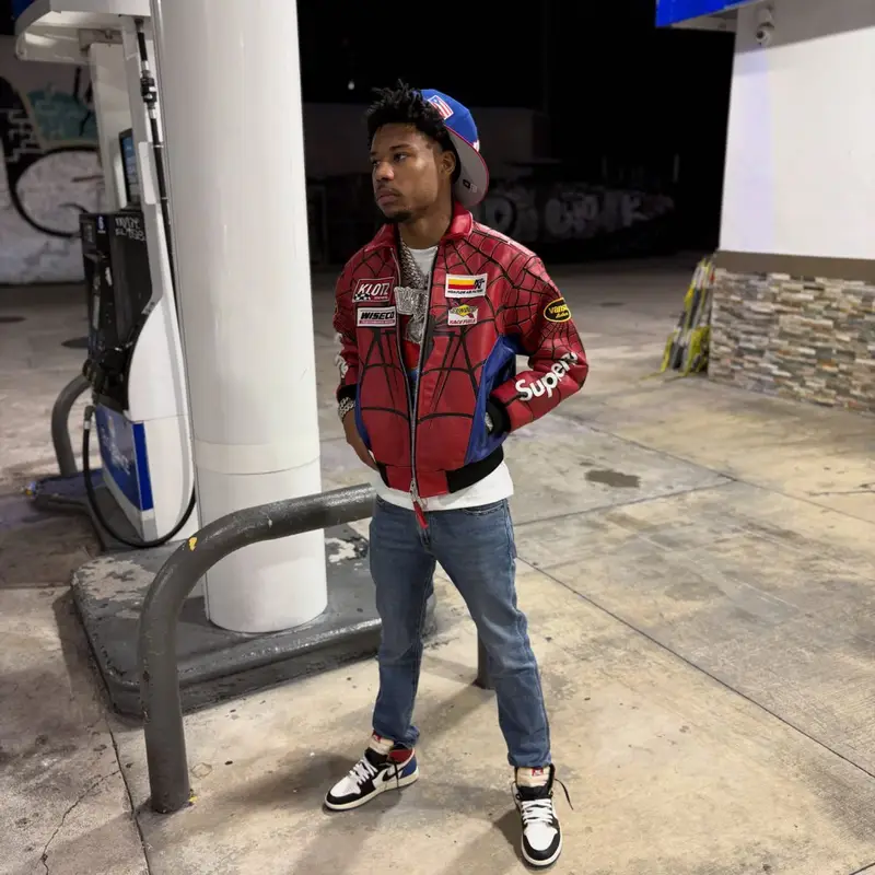 Nardo Wick outfit in Supreme, Levi’s, and New Era, 2026