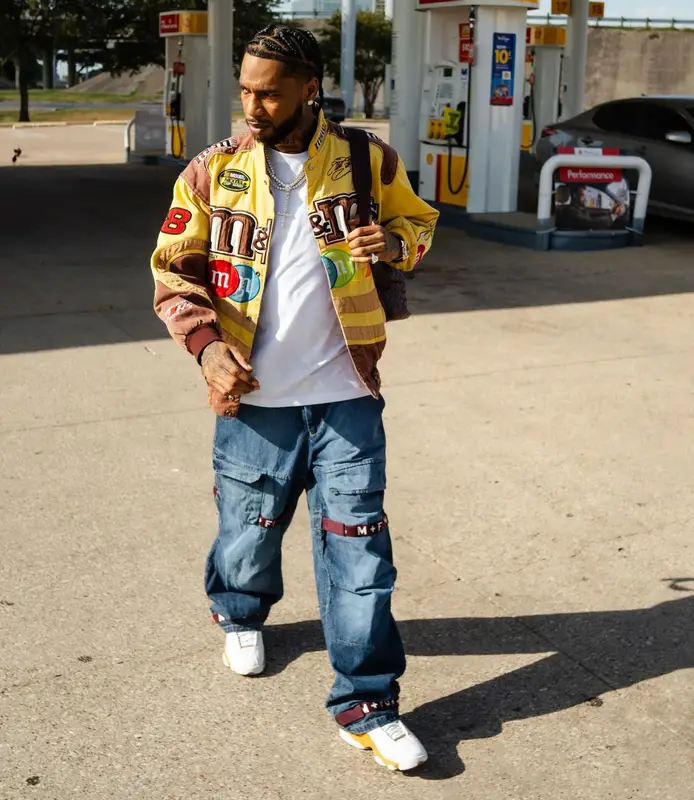 Key Glock outfit in Vintage, Marithe + Francois Girbaud, and Jordan, 2026