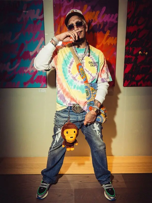 Fenix Flexin outfit in Gallery Dept., New Balance, and Bape, 2026