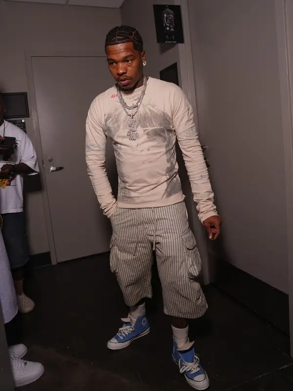 Lil Baby outfit in 424 and Converse, 2026