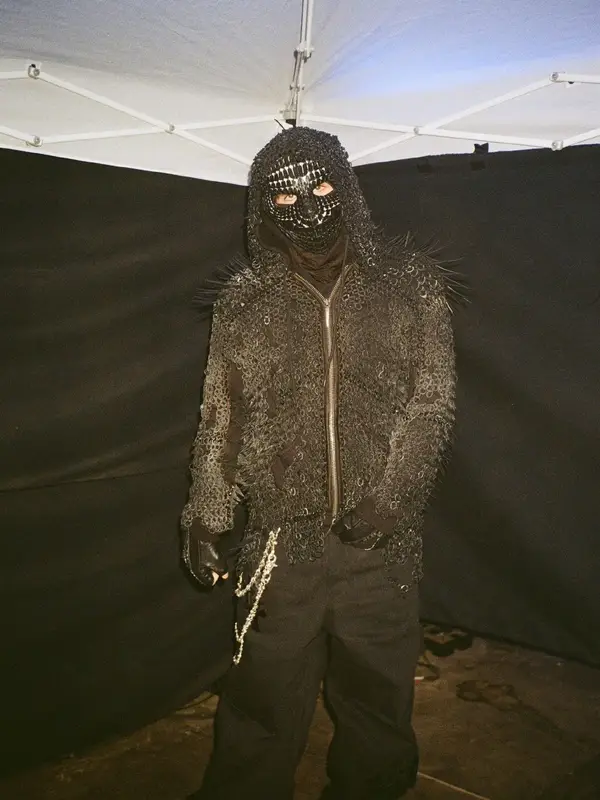 EsDeeKid outfit in Chrome Hearts, Hood by Air, and Victor Clavelly, 2026