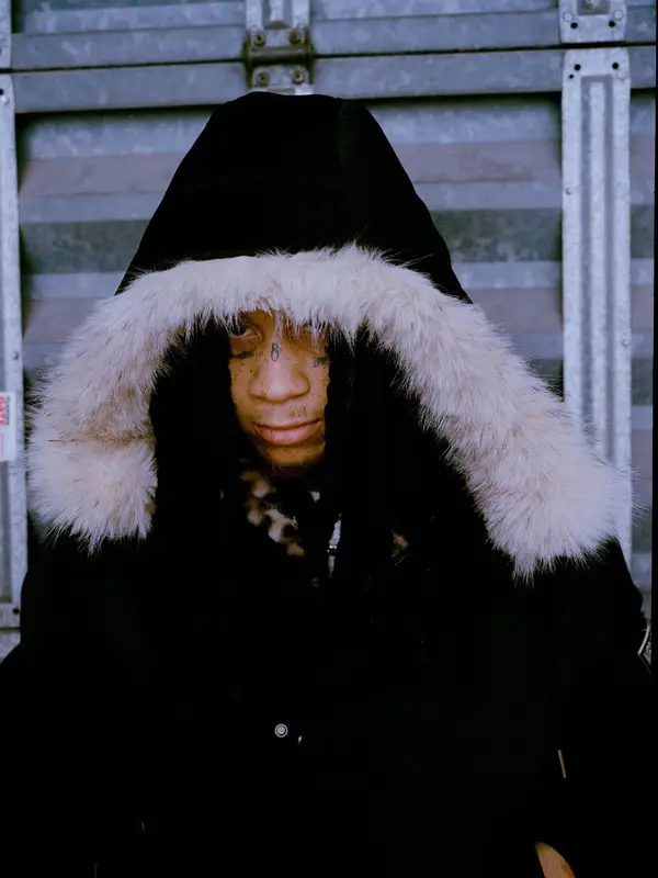 Trippie Redd outfit in Baccess, Balenciaga, and Chrome Hearts, 2026