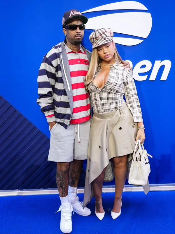 21 Savage outfit in Miu Miu, Nike, and Prada, 2026