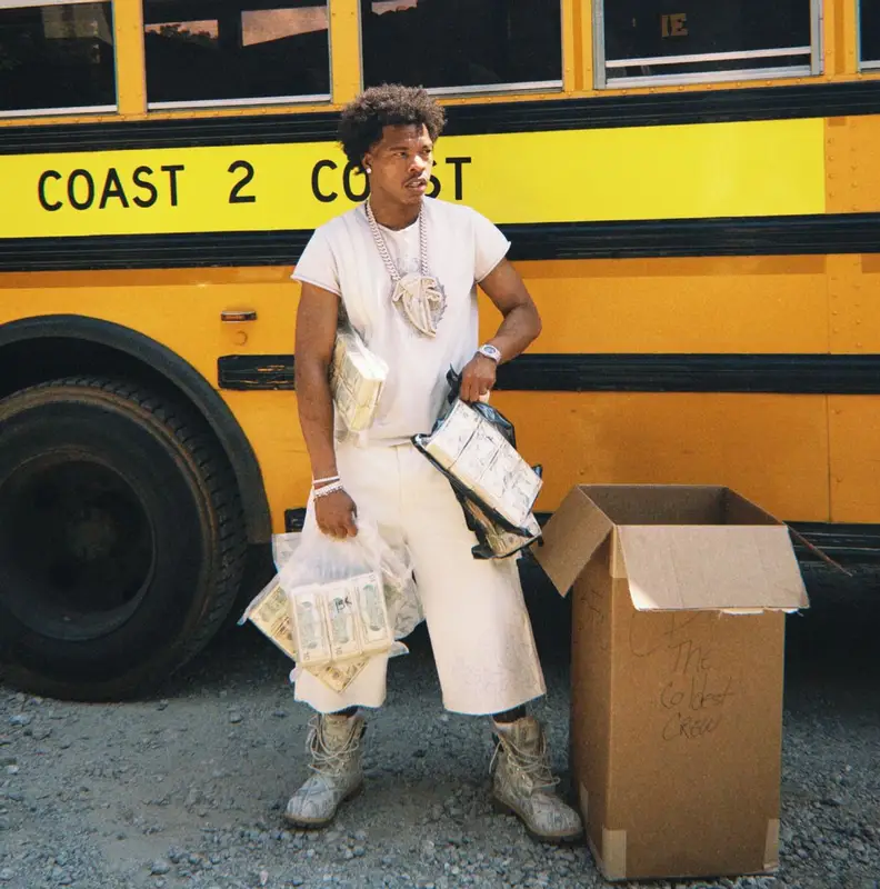 Lil Baby outfit in 424, Chrome Hearts, and Supreme, 2026
