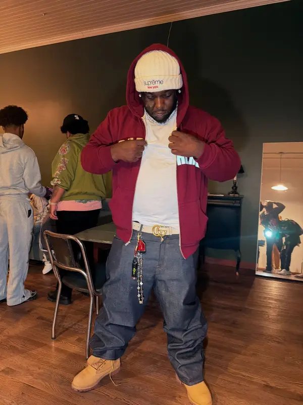 Rio Da Yung Og outfit in Timberland, Gucci, and Supreme, 2026