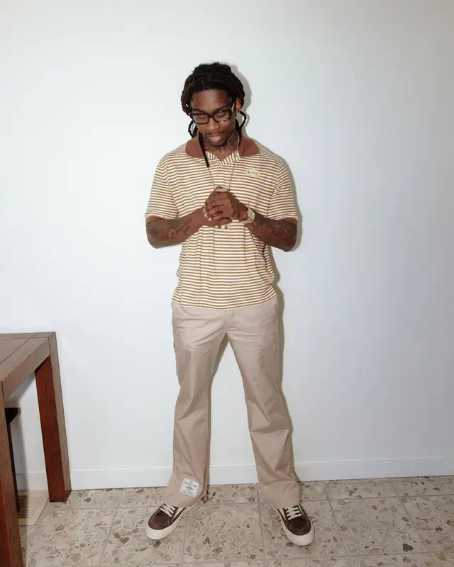Polo G outfit in Marni, Rolex, and Chrome Hearts, 2026