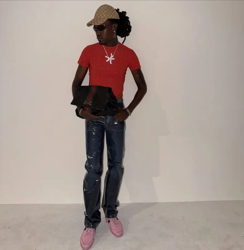 diamond* outfit in Gucci and Chrome Hearts, 2026