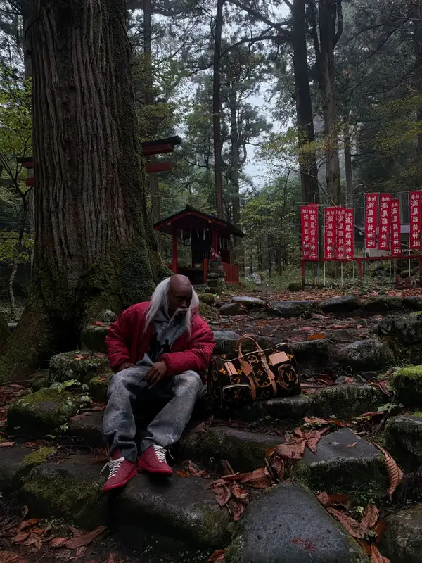 Kai Cenat outfit in Vetements, Louis Vuitton, and Alpha Industries, 2026