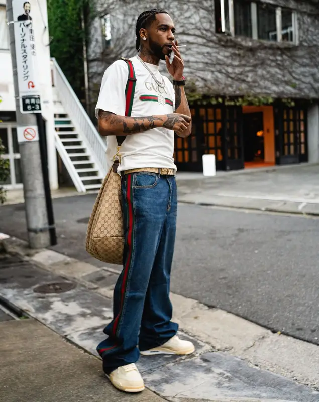 Key Glock outfit in Gucci, Richard Mille, and Chrome Hearts, 2026