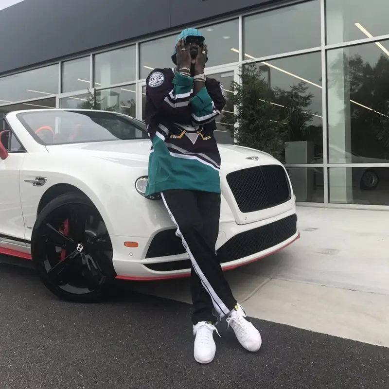 Lil Yachty outfit in Vintage, Palm Angels, and Supreme, 2018
