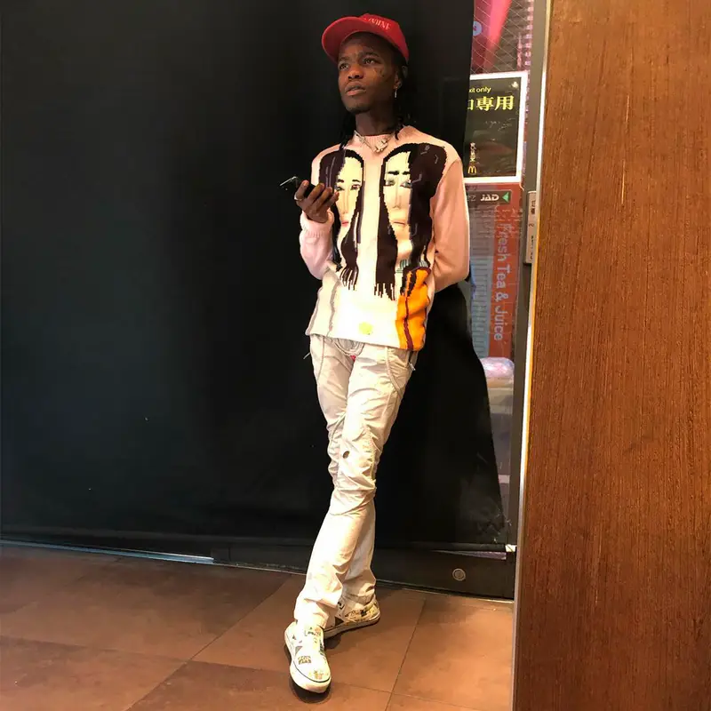 Ian Connor outfit in Raf Simons and Number (N)ine, 2019