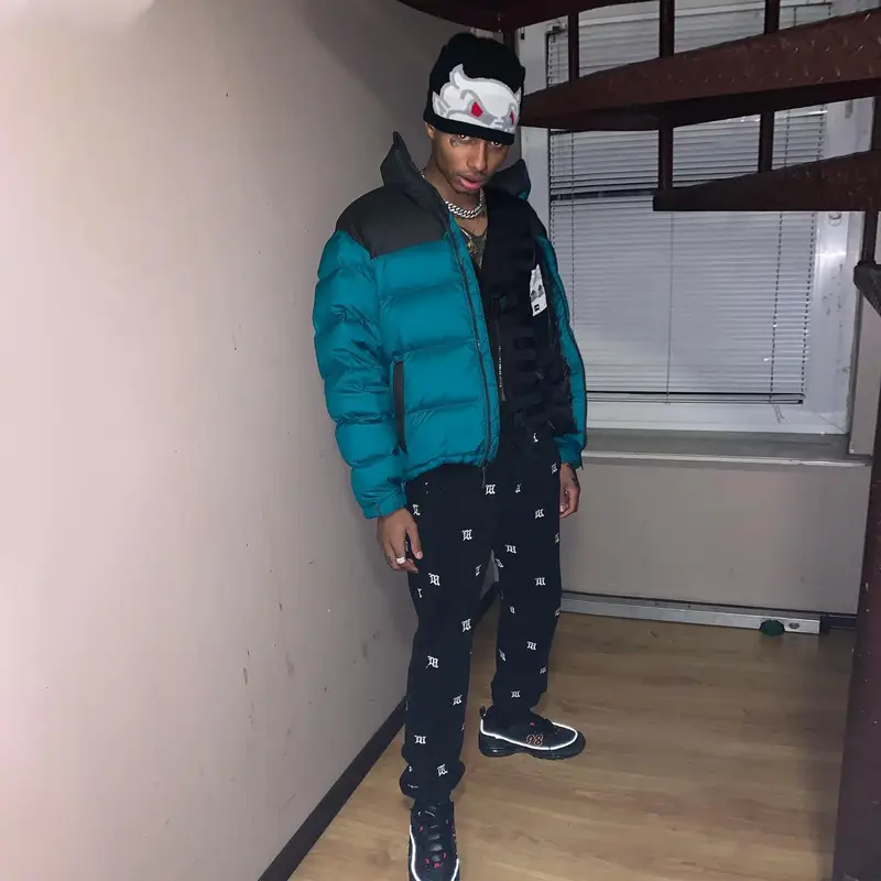 Night Lovell outfit in The North Face, Malacoda, and Nike, 2019