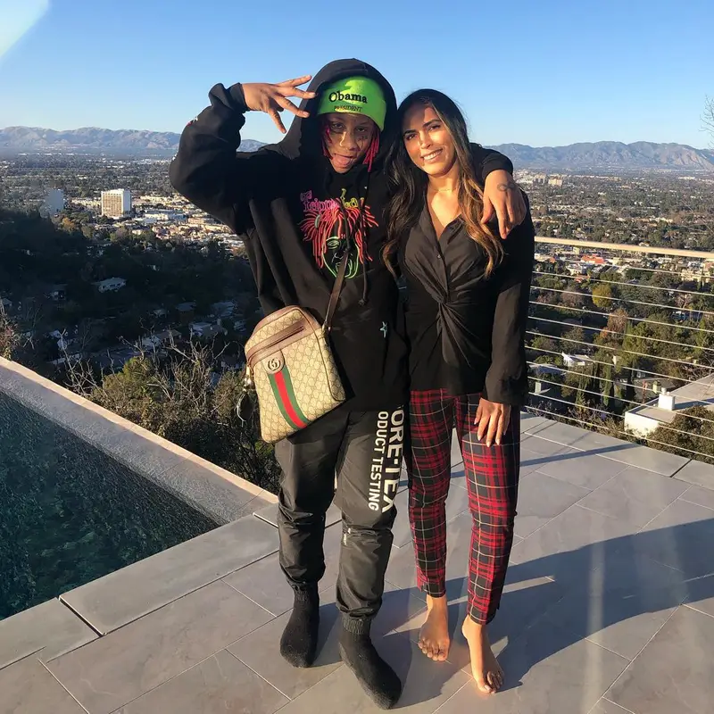 Trippie Redd outfit in Trippie Redd Merch, Gucci, and Supreme, 2019