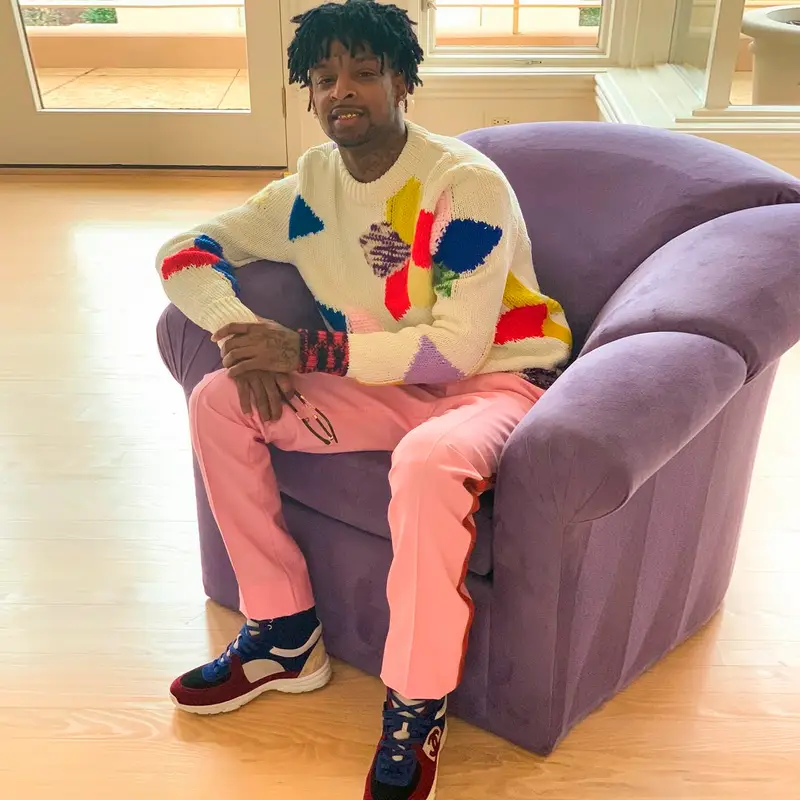 21 Savage outfit in Calvin Klein and Chanel, 2019