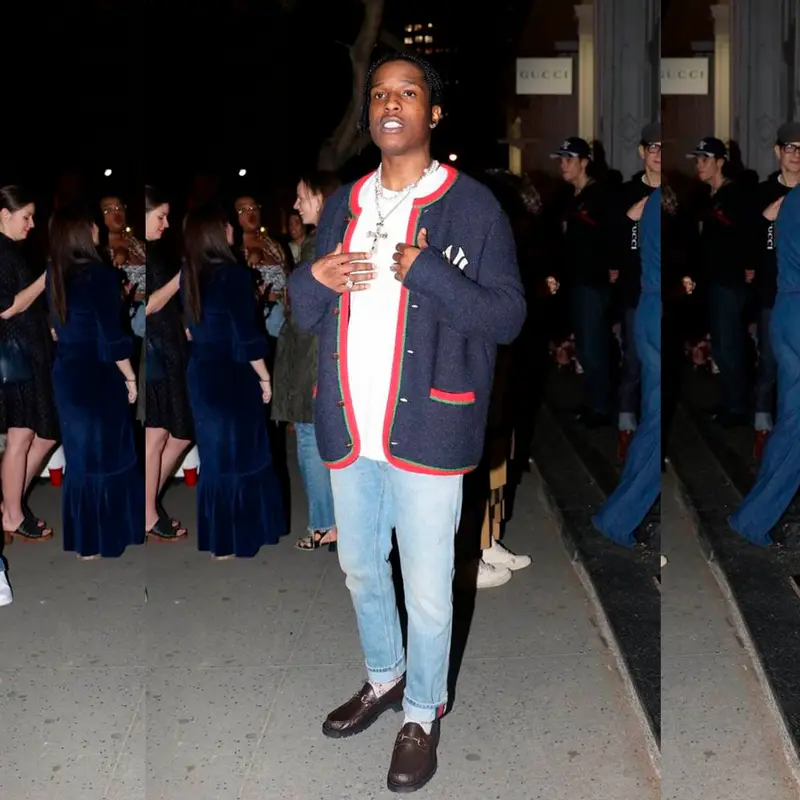 ASAP Rocky outfit in Gucci, 2018