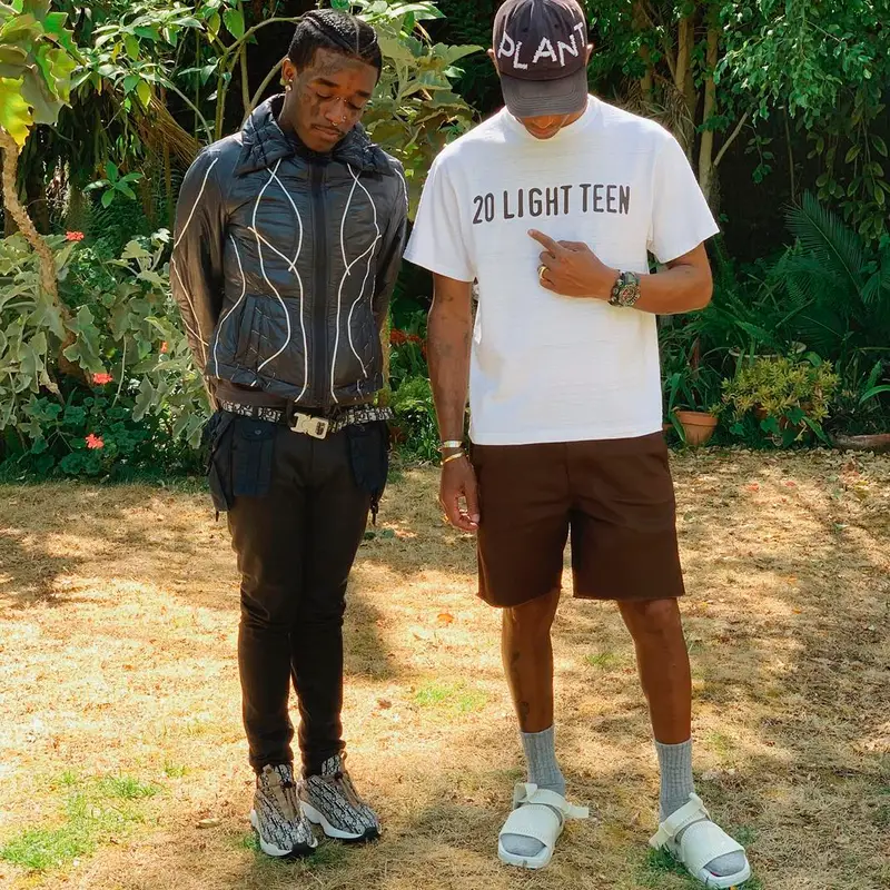 Lil Uzi Vert outfit in Issey Miyake, Undercover, and Dior, 2019
