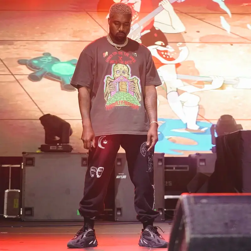Kanye West outfit in XXXTentacion Merch, Yeezy, and Kanye West Merch, 2018