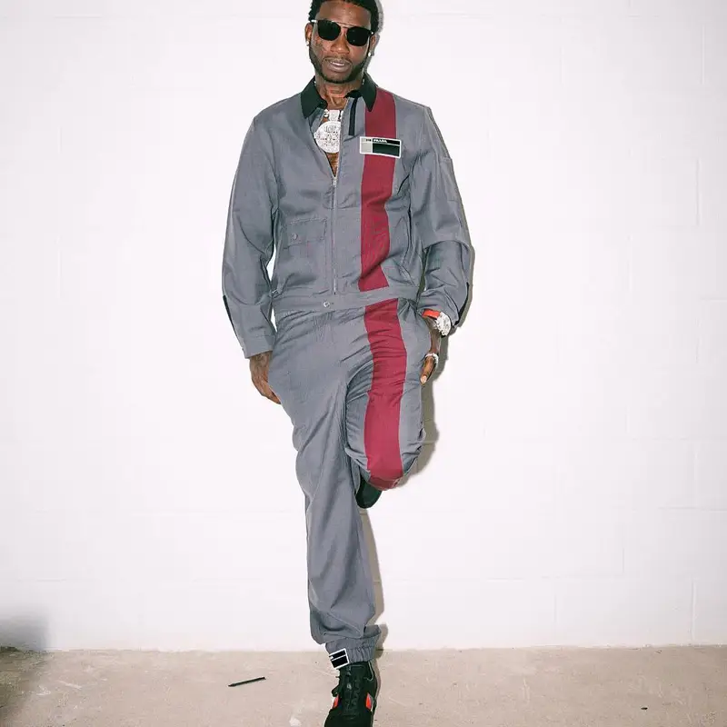 Gucci Mane outfit in Prada, 2018