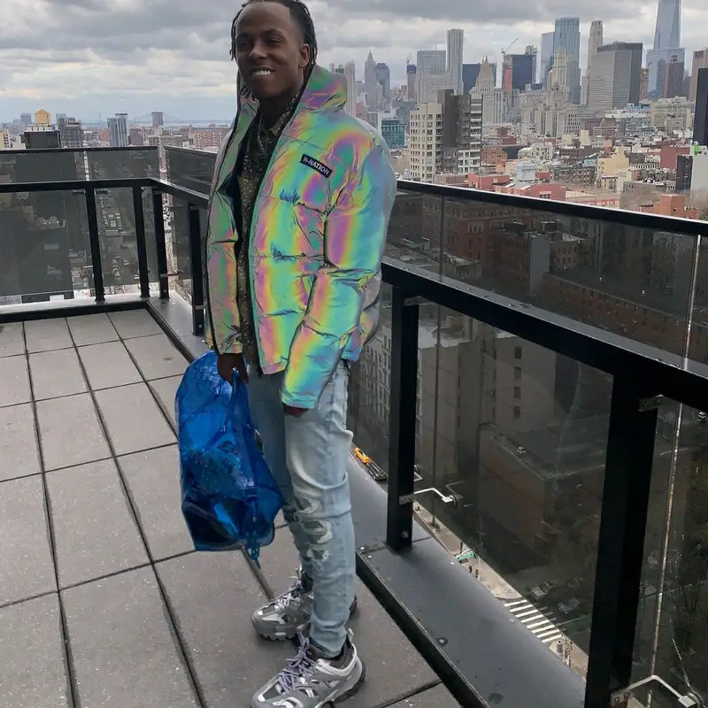 Rich The Kid outfit in R-Nation, Burberry, and Louis Vuitton, 2019