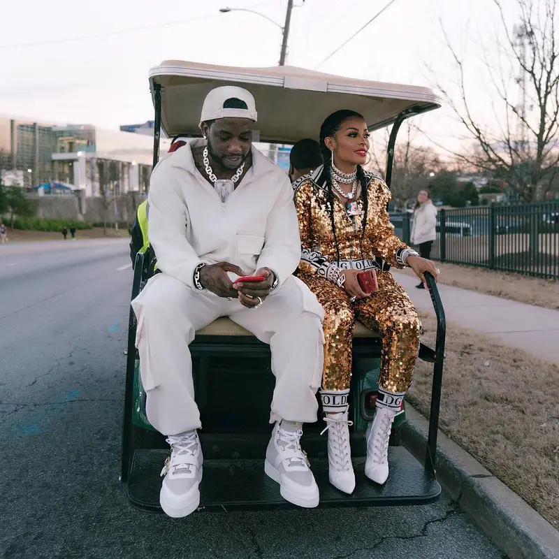 Gucci Mane outfit in Louis Vuitton, 2019