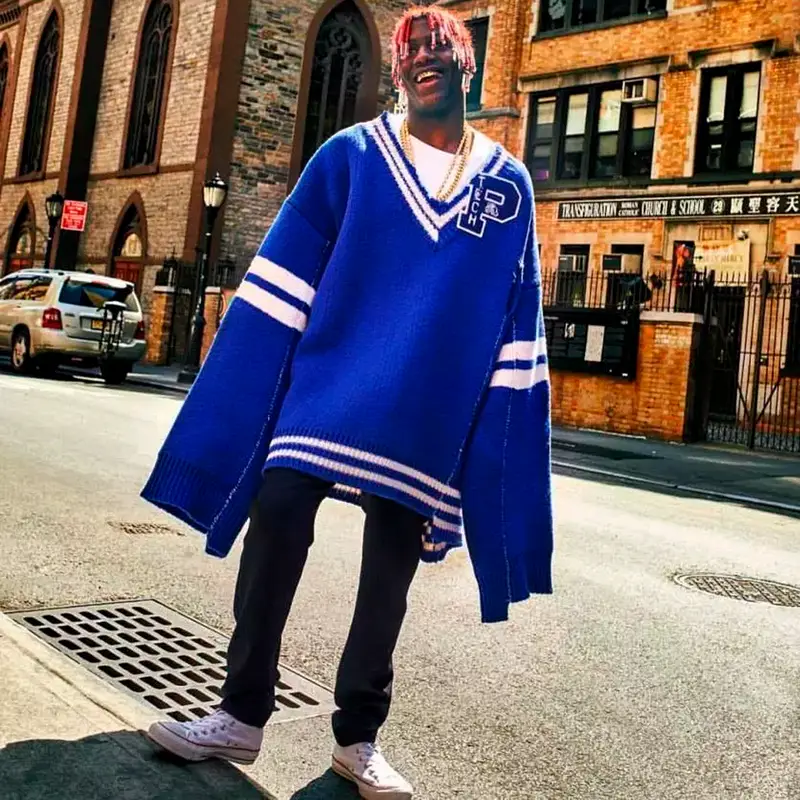 Lil Yachty outfit in Theory, Raf Simons, and Ami, 2018