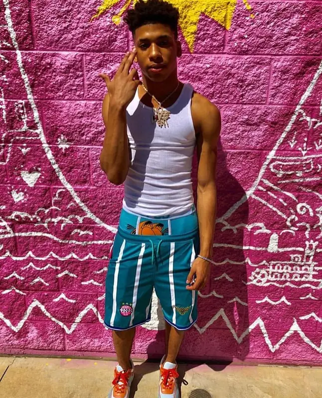 NLE Choppa outfit in Hanes, KidSuper, and PSD, 2019