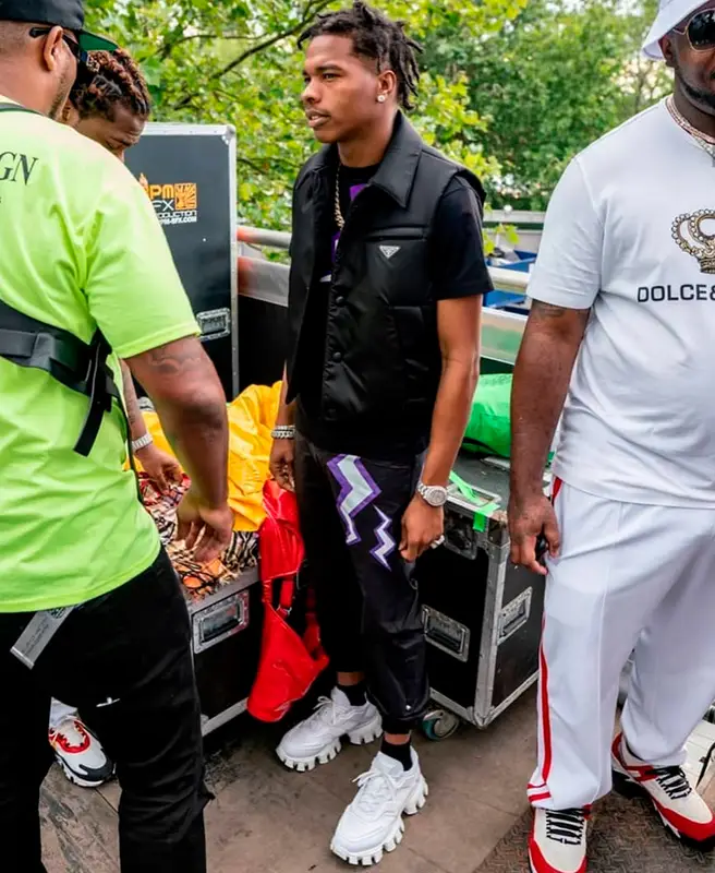 Lil Baby outfit in Prada, 2019