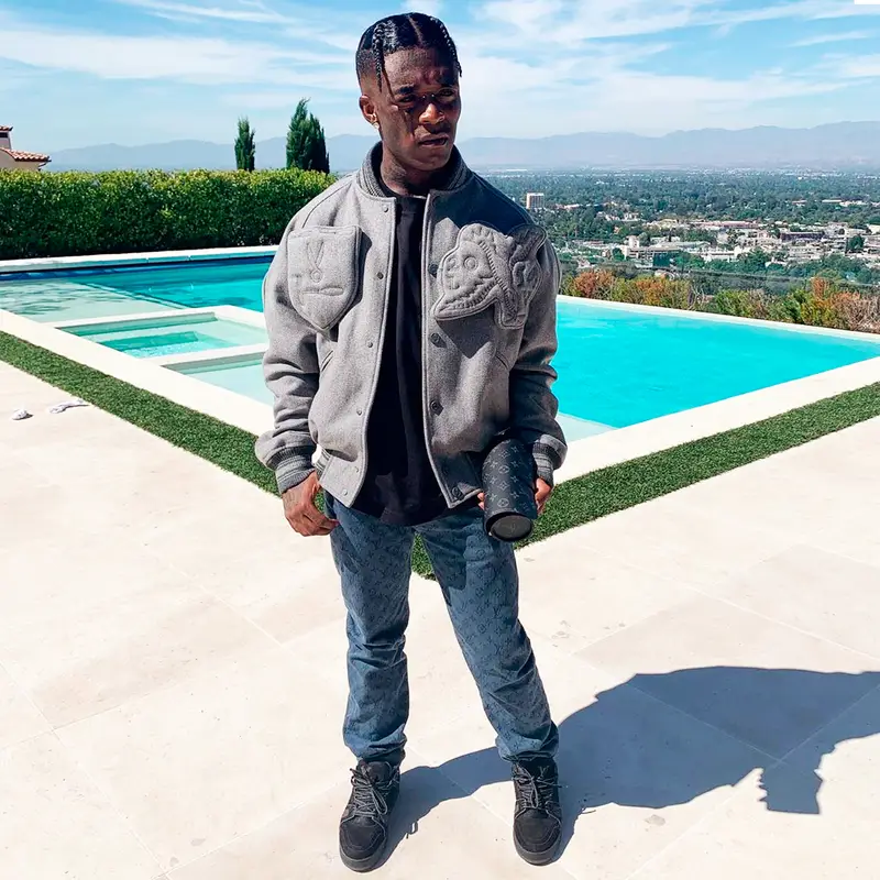 Lil Uzi Vert outfit in Louis Vuitton, 2019