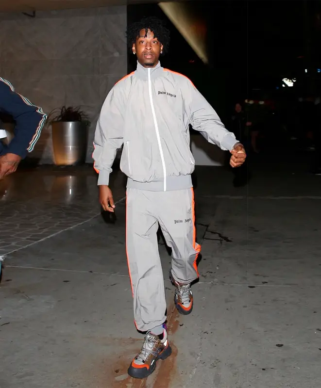 21 Savage outfit in Palm Angels and Gucci, 2019