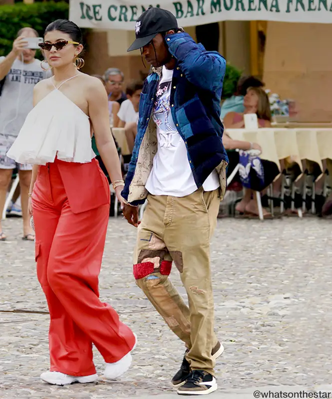 Travis Scott outfit in Visvim, Dior, and Cactus Jack, 2019