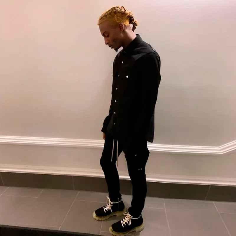 Playboi Carti outfit in Rick Owens, 2019