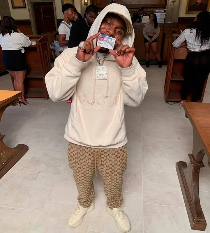 DaBaby outfit in Gucci, 2019
