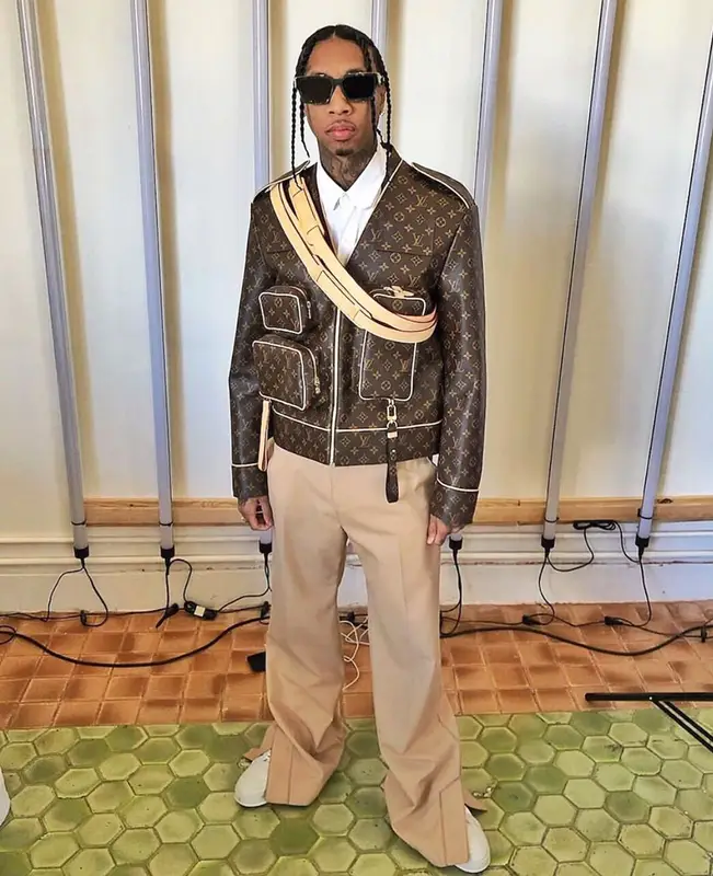 Tyga outfit in Louis Vuitton, 2019