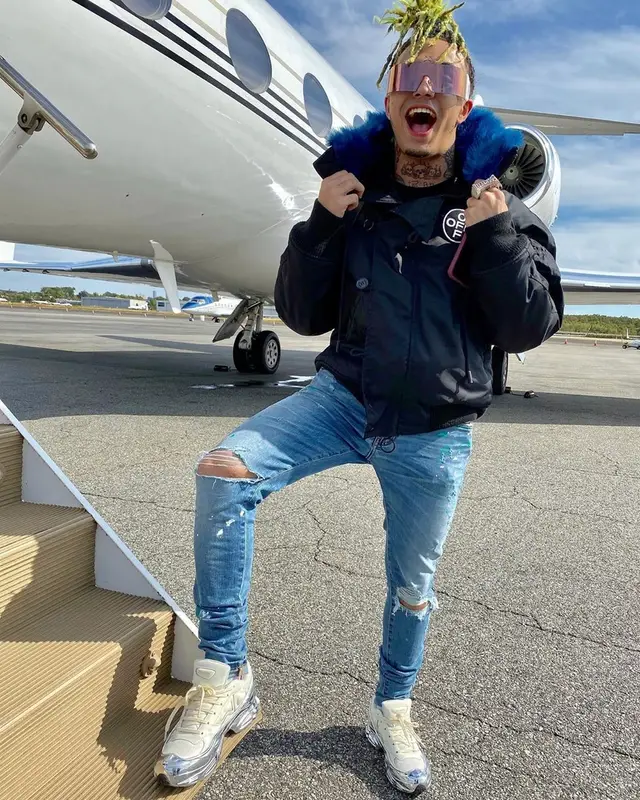 Lil Pump outfit in Off-White, Amiri, and Dior, 2019