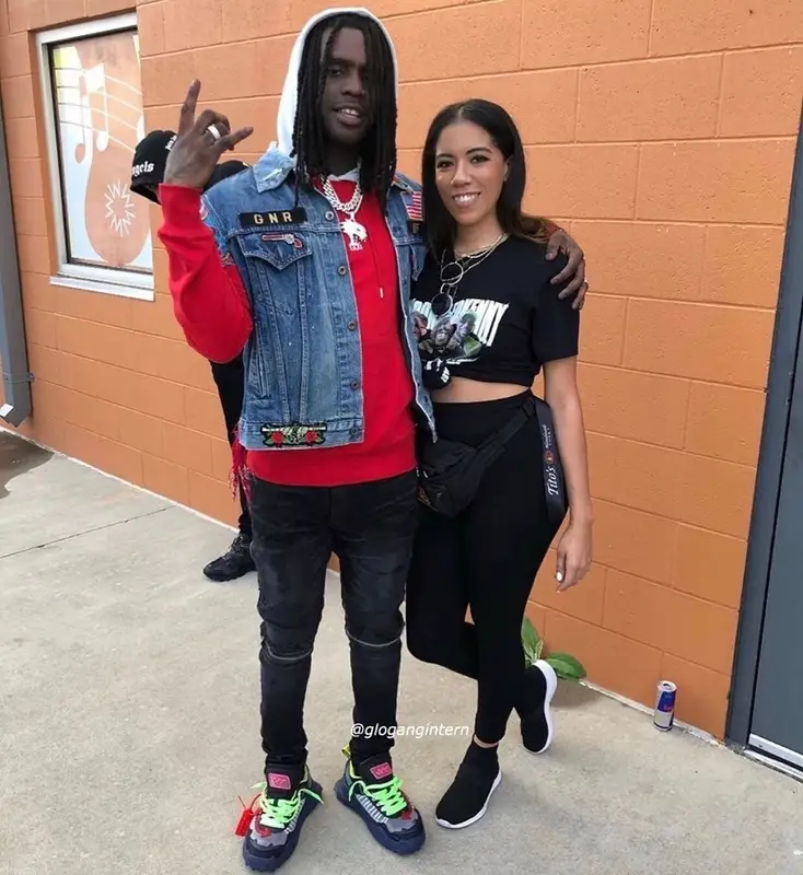 Chief Keef outfit in Helmut Lang, Amiri, and Guns-N-Roses Merch, 2019
