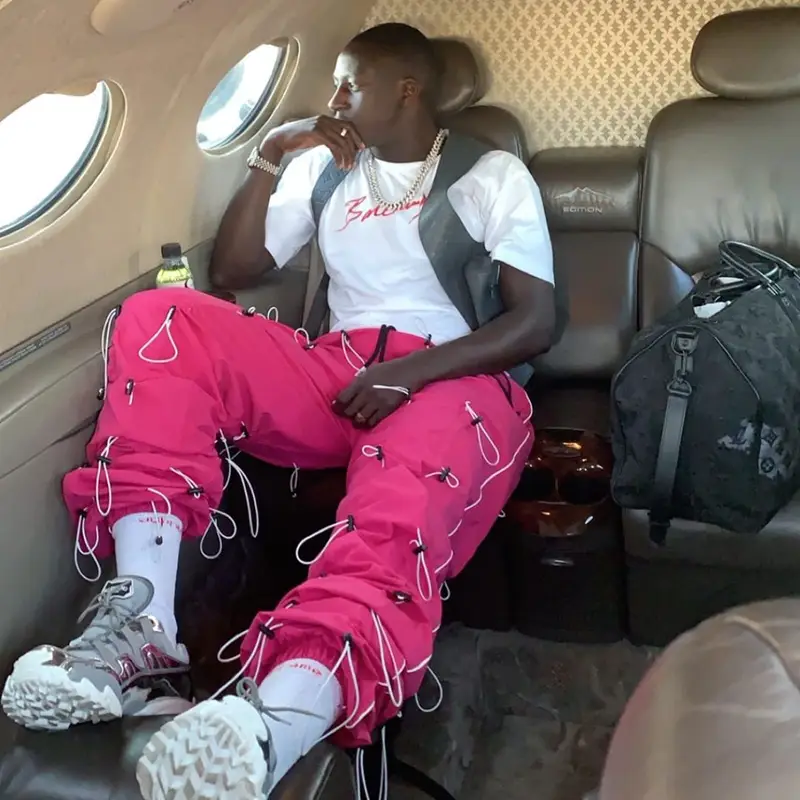 Benjamin Mendy outfit in Balenciaga and Louis Vuitton, 2019