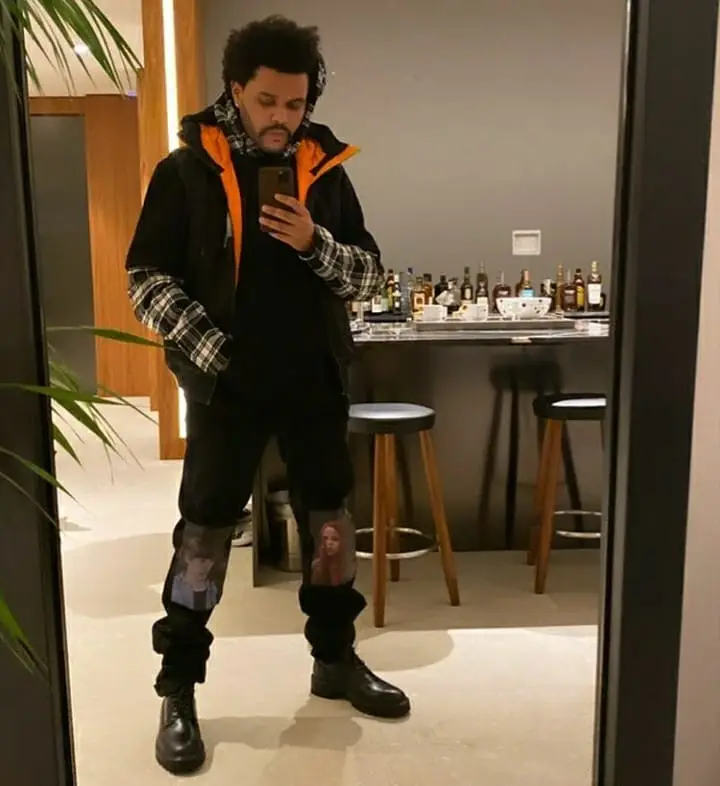 The Weeknd outfit in 1017 Alyx 9SM, Raf Simons, and Dr. Martens, 2019