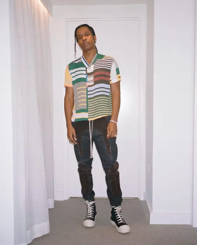 ASAP Rocky outfit in Rick Owens, 2019