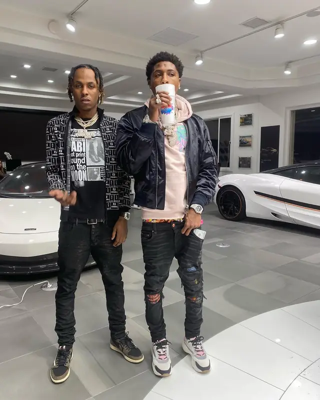 NBA YoungBoy outfit in Dior and Amiri, 2020