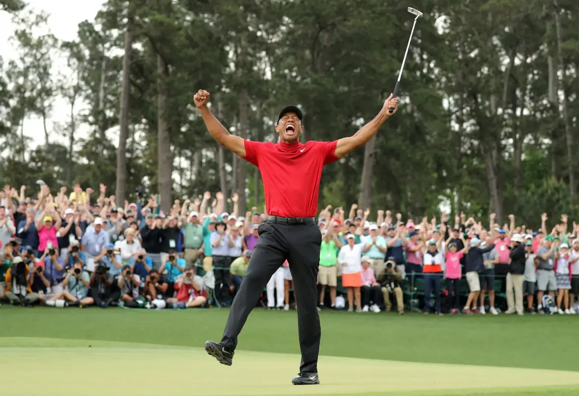 Tiger Woods outfit in Nike, 2019