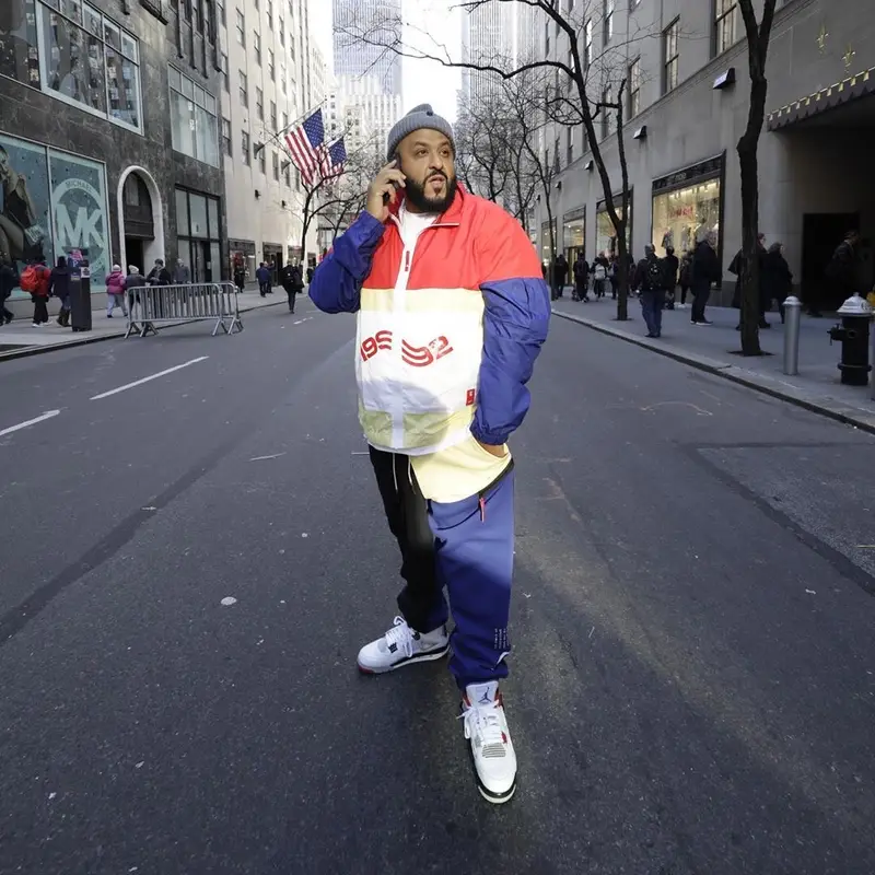 DJ Khaled outfit in Nike and Jordan, 2020