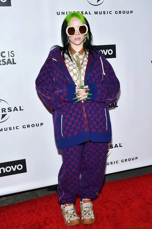 Billie Eilish outfit in Gucci, 2020