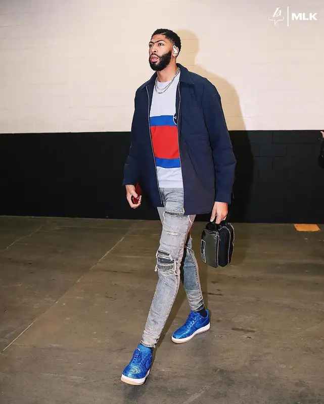 Anthony Davis outfit in Marni, Gucci, and Prada, 2020