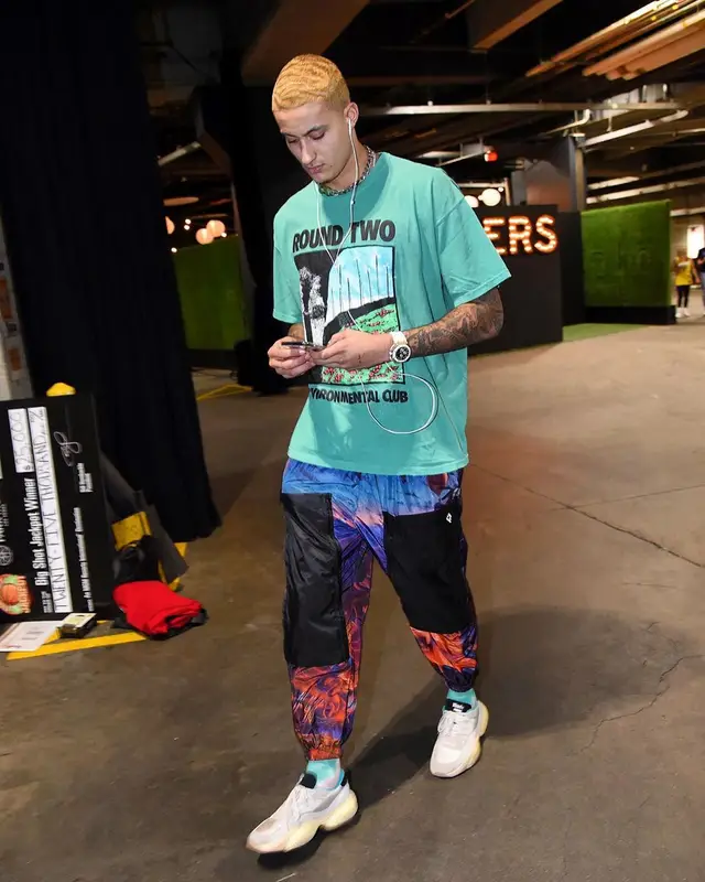 Kyle Kuzma outfit in Round Two, Marcelo Burlon, and Puma, 2020