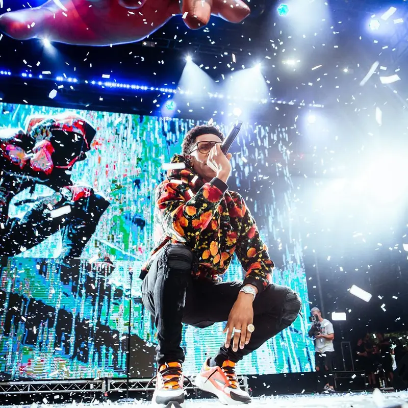 A Boogie Wit Da Hoodie outfit in Louis Vuitton, Amiri, and Hermes, 2020