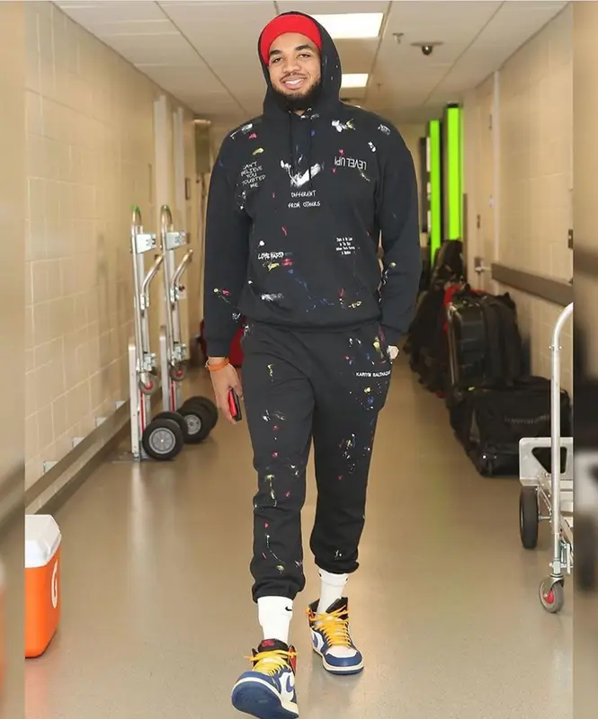 Karl Anthony Towns outfit in Kariym Balthazar and Nike, 2020