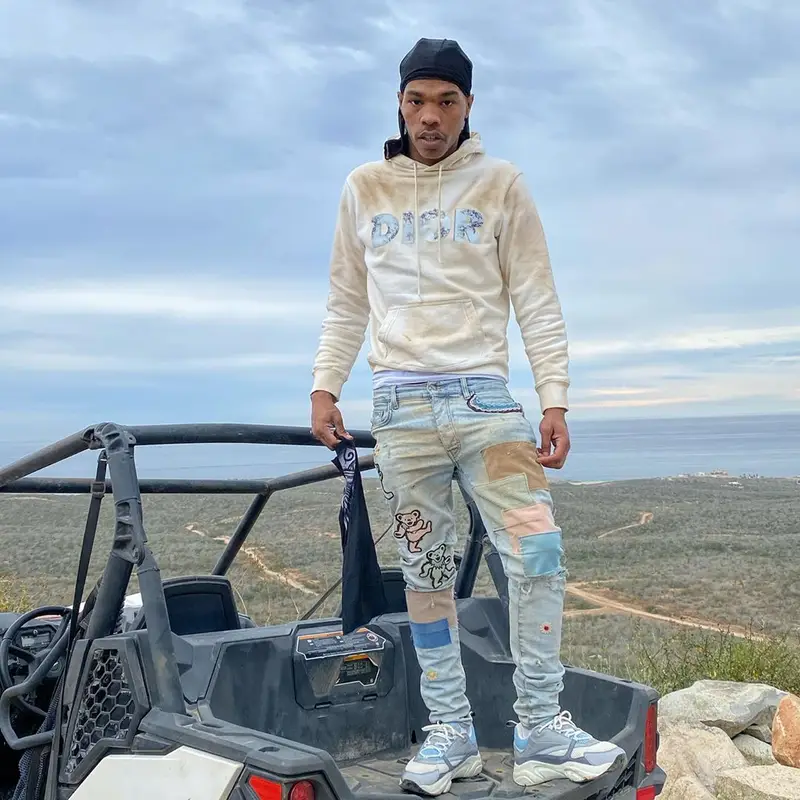 Lil Baby outfit in Dior and Amiri, 2020