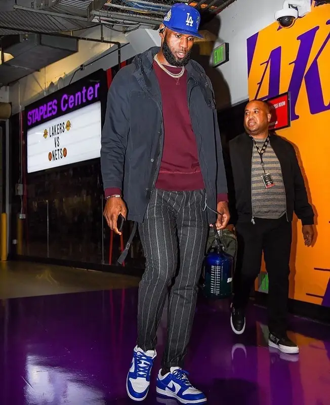 LeBron James outfit in Los Angeles, Just Don, and New Era, 2020