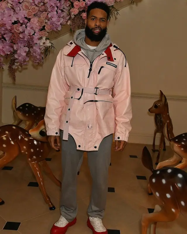Odell Beckham Jr outfit in Burberry, 2020
